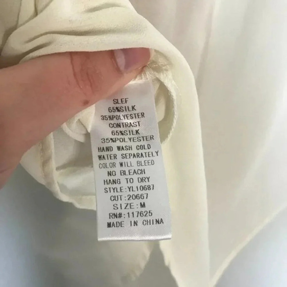 YA Los Angeles Color Block Pink Tie Front Blouse - Picture 3 of 5